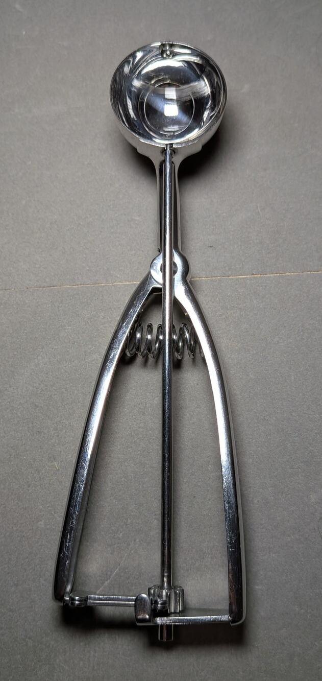 INOX 18/8 Stainless Steel Small Cookie Scoop Mechanical Dough Disher